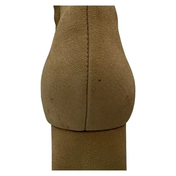 NEW with IMPERFECTIONS Dolce Vita Block Heel Boot Size 8 Tan Suede - Picture 7 of 10